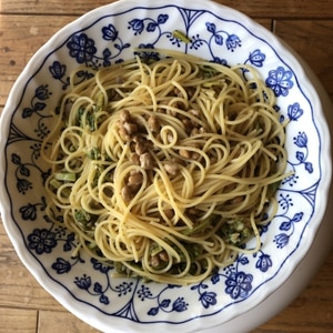 苦くておいしい大人の春の味。ふきのとうのパスタ